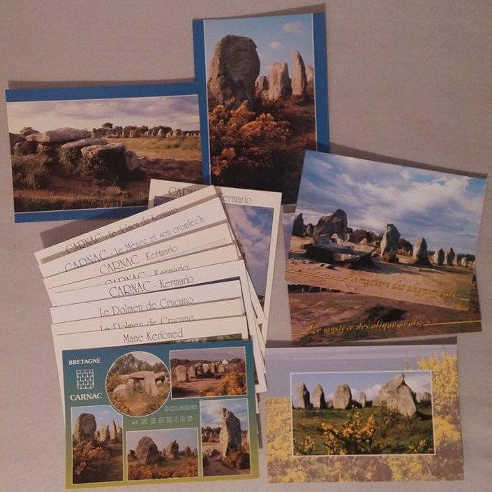 Lot 15 postcards France Carnac Bretagne Morbihan Dolmen 