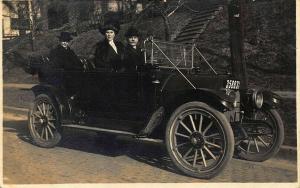 Iowa License Plate #35883 REO Automobile Real Photo Postcard