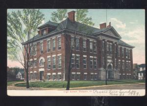 DUQUOIN ILLINOIS HIGH SCHOOL BUILDING VINTAGE POSTCARD CENTRALIA ILL.