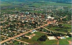 Canada Grande Prairie Alberta Chrome Postcard C166