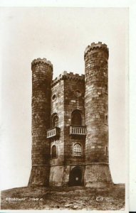 Worcestershire Postcard - Broadway Tower - Real Photograph - Ref TZ7587