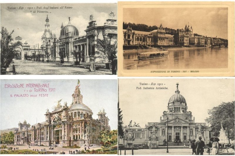 EXPOSITION 1911 TORINO ITALY 54 Vintage Postcards with BETTER! (L5921)