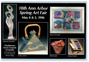 1966 Maureen Voorheis 18th Ann Arbor Spring Art Fair Advertising Postcard