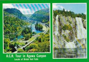 Canada Ontario Agawa Canyon With Algoma Central Railway & Bridal Veil Falls