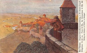 The Tower Guard from the Castle Art from Strich Chapell 1908 vintage postcard