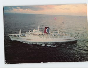 Postcard The fun ship, T.S.S. Mardi Gras, Carnival Cruise Lines