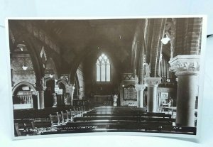 St Martins Church Interior Fenny Stratford Buckinghamshire  Vintage RP Postcard