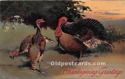 Artist PFB Thanksgiving Greetings 1909 