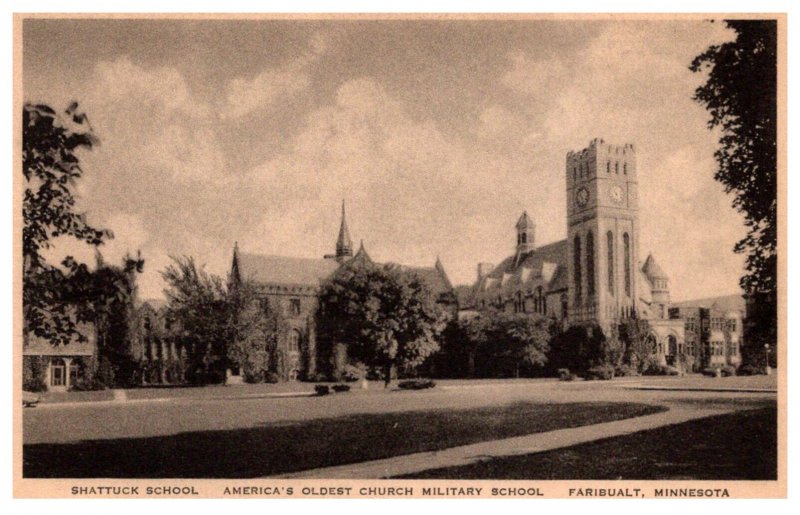 Minnesota  Fairbault Shattuck School , CHurch Military School