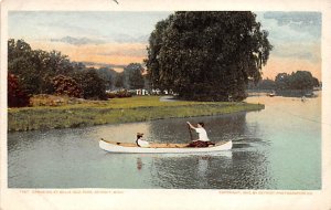 Canoeing at Bell Isle Park Detroit, Michigan, USA Canoe Unused 