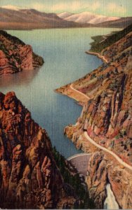 Yellowstone National Park Shoshone Dam and Lake On Cody Road To Eastern Entra...