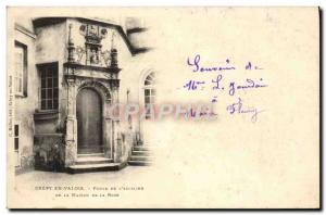 Old Postcard Crepy En Valois From Door & # 39escalier the house of the rose