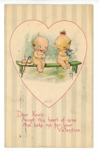 Kewpies by Rose O'Neill. Pub. By Gibson Art Valentine- Take Me