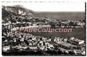 Old Postcard Villefranche sur mer general view the sports field harbor