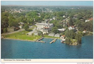 Aerial View, Gananoque Inn, GANANOQUE, Ontario, Canada, 50-80´s