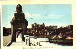 Centre St. Bridge Calgary Alberta Canada Postcard Standard View Card