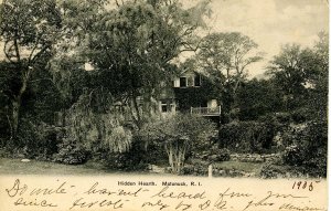 RI - Matunuck. Hidden Hearth. *DPO-Narragansett Pier (1867-1925) PM 1906