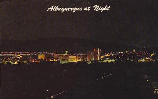 New Mexico Albuquerque Albuquerque At Night