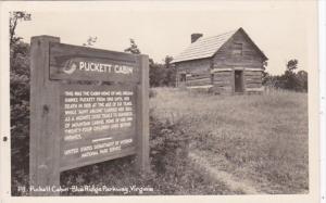 Virginia Puckett Cabin Blue Ridge Parkway Real Photo