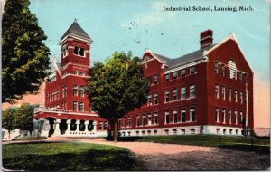 Industrial School Lansing Michigan Vintage Postcard C164