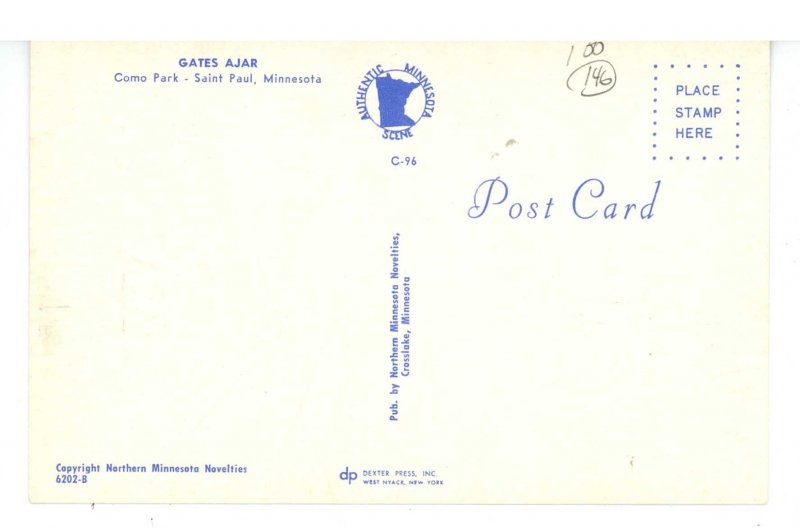 MN - Saint Paul. Como Park, Gates Ajar