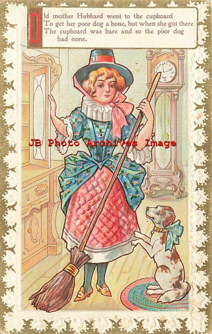 Nursery Rhyme, Old Mother Hubbard Went to the Cubboard To Get her Dog a