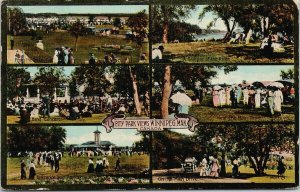 City Park Views Winnipeg MB Manitoba Multiview c1916 Postcard F67