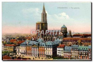 Old Postcard Strasbourg General View