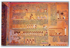 Tomb Of Rameses VIth Scenes Of The Underworld Solar Barque Crossing Postcard