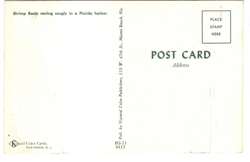 Shrimp Fishing Boats Resting in Florida Harbor