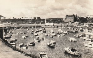 SCARBOROUGH, THE HARBOUR, SOUTH BAY, Yorkshire - Vintage POSTCARD (Photo)