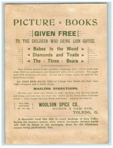 1894 Lion Coffee Woolson Spice Co. Picture Book Offer Lovely Girl Stream *D