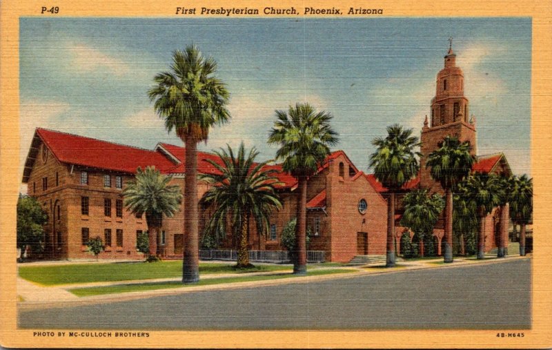 Arizona Phoenix First Presbyterian Church Curteich