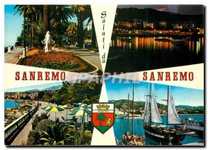 Postcard Modern Saluti di Sanremo