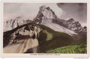 RP; Hand-coloured, Cathedral Mountain, 10,454 Feet, Field, British Columbia, ...