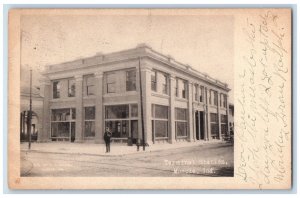 1907 Terminal Station Depot Muncie Indiana IN Posted Antique Postcard 