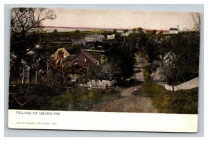 Vintage 1910's Colorized Postcard Village of Grand Pre Nova Scotia Canada