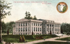 Vintage Postcard Fine Arts Palace Alaska Yukon Pacific Exposition Seattle WA