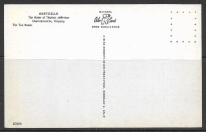 Virginia, Charlottesville - Monticello - Tea Room - [VA-547]