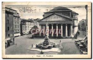 Old Postcard It Pantheon Roma