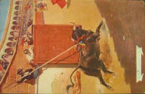 Mexico Bull Fighting c1910 Postcard