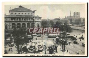 Old Postcard Place du Chatelet Paris
