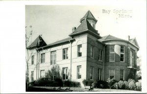 RPPC - Bay Springs Mississippi Courthoue Building - Unused Postcard P8