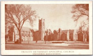 Trinity Methodist Episcopal Church Springfield Massachusetts Mainroad Postcard