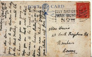 Family History Postcard - Davis - Brixham - Devon - Ref 2161A