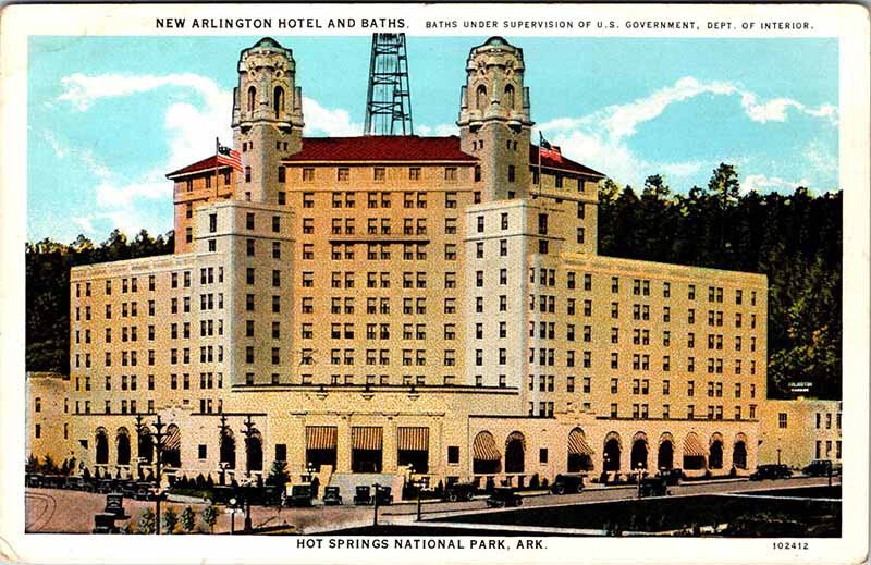 Postcard SCENE Hot Springs National Park Arkansas AR AO9826