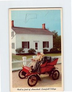 Postcard Ford in front of Homestead, Greenfield Village, Dearborn, Michigan