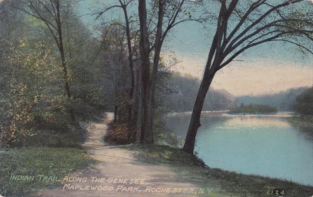 Indian Trail along Genesee River - Maplewood Park, Rochester NY, New York - DB