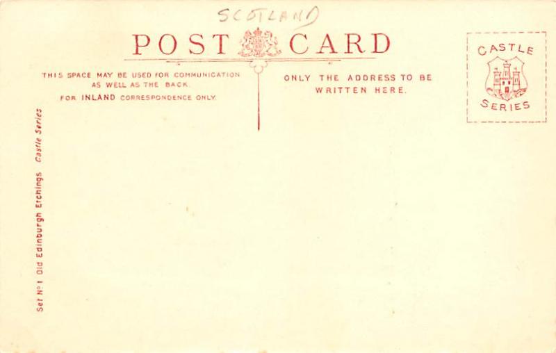 Scotland, UK Old Vintage Antique Post Card Little Lochend Close, Old Edinburg...