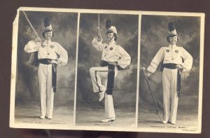 SAVANNA ILLINOIS AMERICAN LEGION BAND DRUM MAJOR VINTAGE POSTCARD RPPC